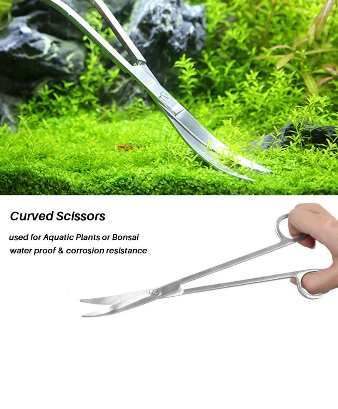 succulent scissors Curved Aquarium Plant Scissors