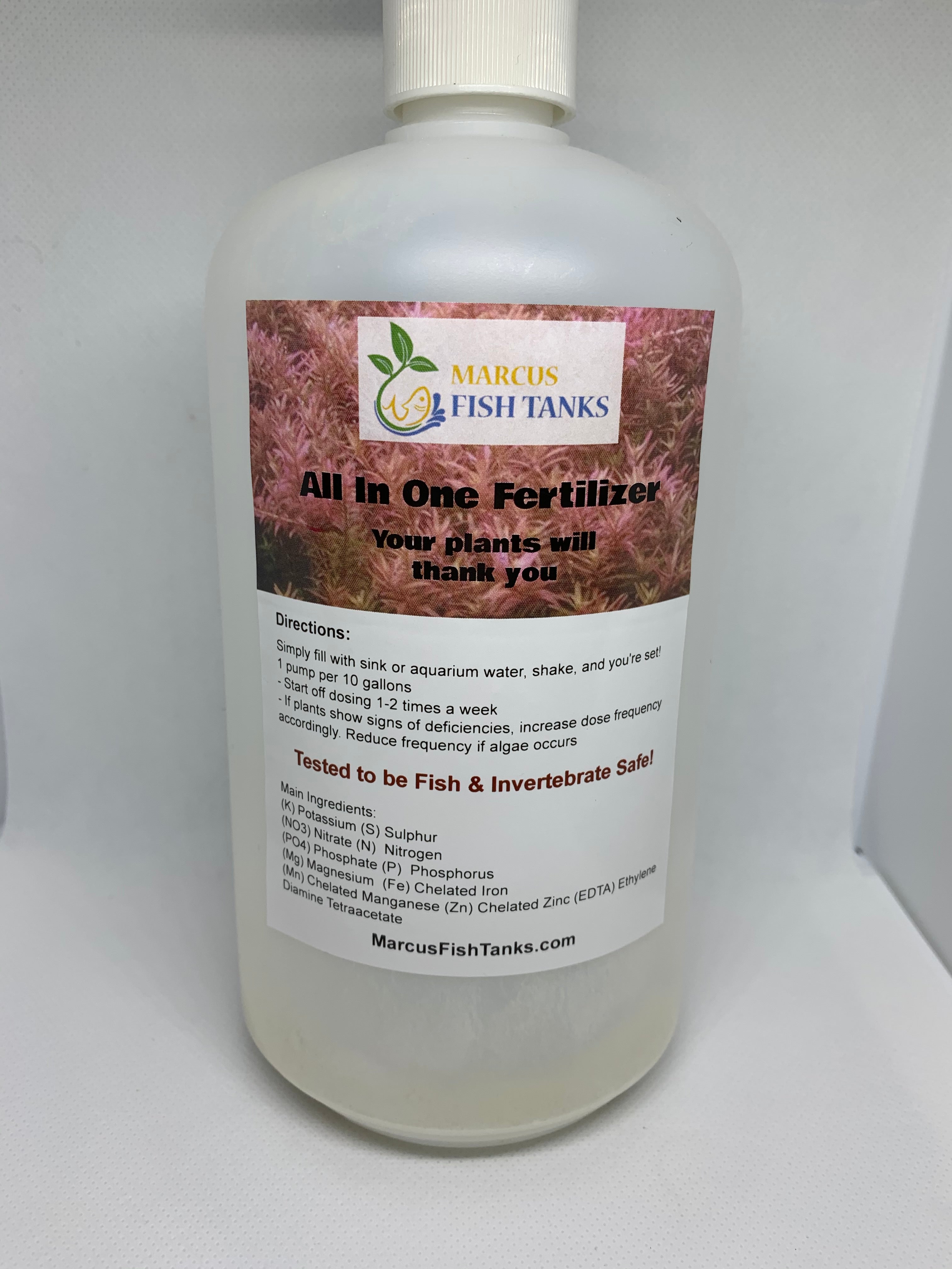 All In One Liquid Fertilizer 16oz Pump Bottle MarcusFishTanks